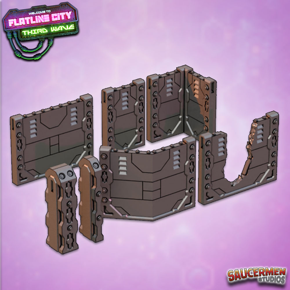 Flatline City: Third Wave - District Walls